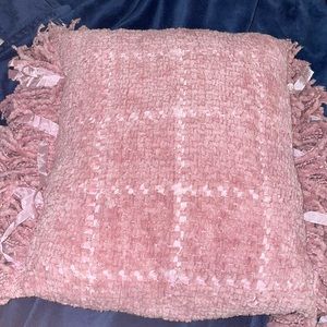 Pink couch pillow